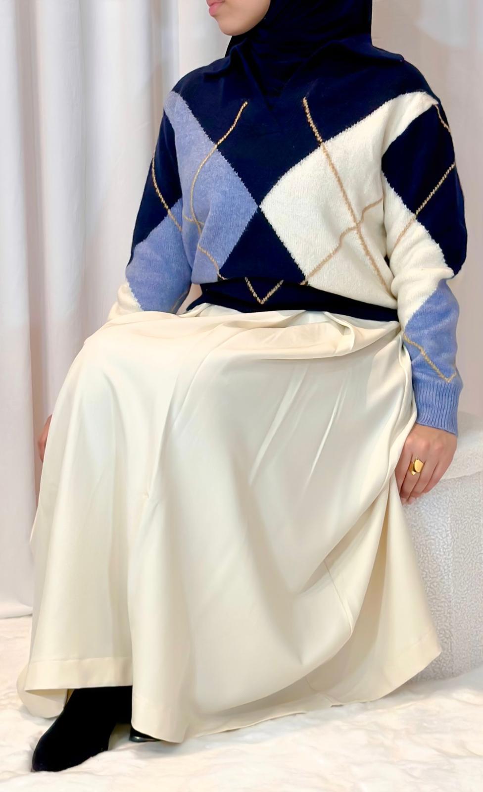 Pull chic bleu marine