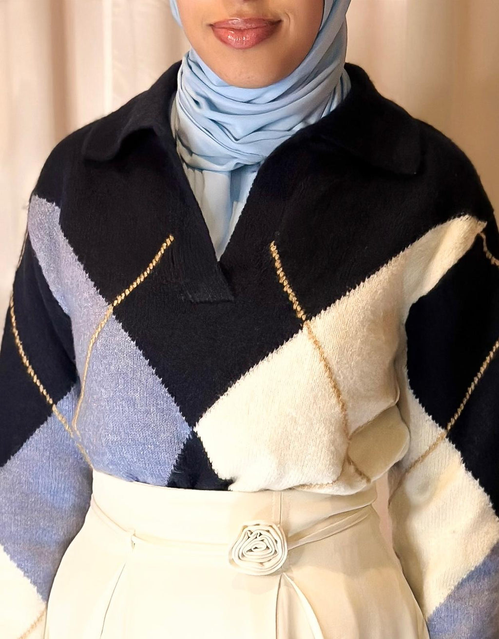 Pull chic bleu marine