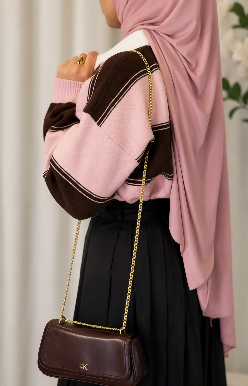Polo Rose & Marron