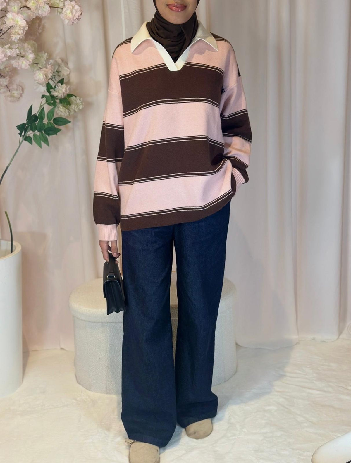 Polo Rose & Marron